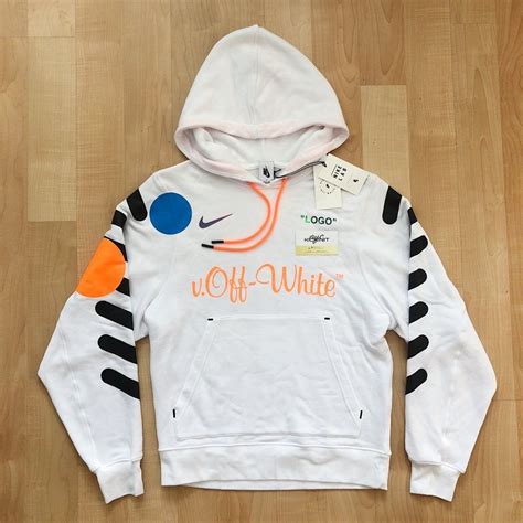 nike off white hoodie weiß|Off-White Nike tracksuit black.